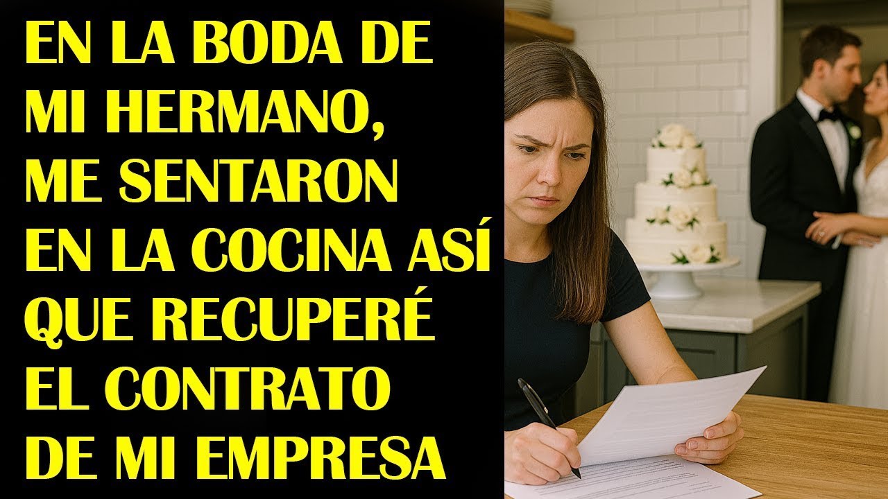 En la boda de mi hermano, me sentaron en la cocina—Así que recuperé el contrato de mi empresa