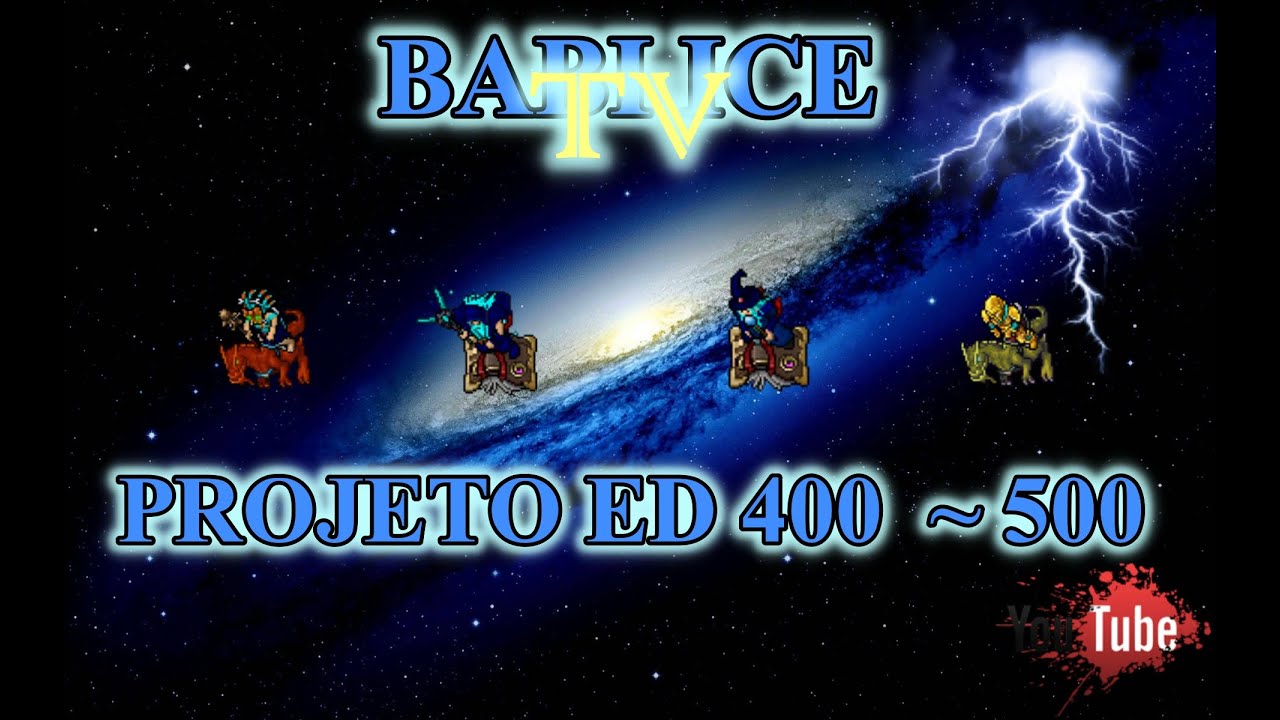 Tibia Nightmare Island Duo EK ( Double Exp ) Gameplay Projeto ED do 400 ao 500