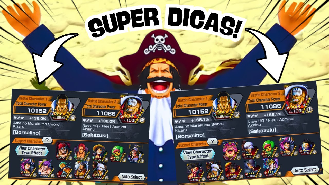 DICAS DE COMO DEIXAR SEU SUPORTE MELHOR PARA SEUS PERSONAGENS // One Piece Bounty Rush OPBR