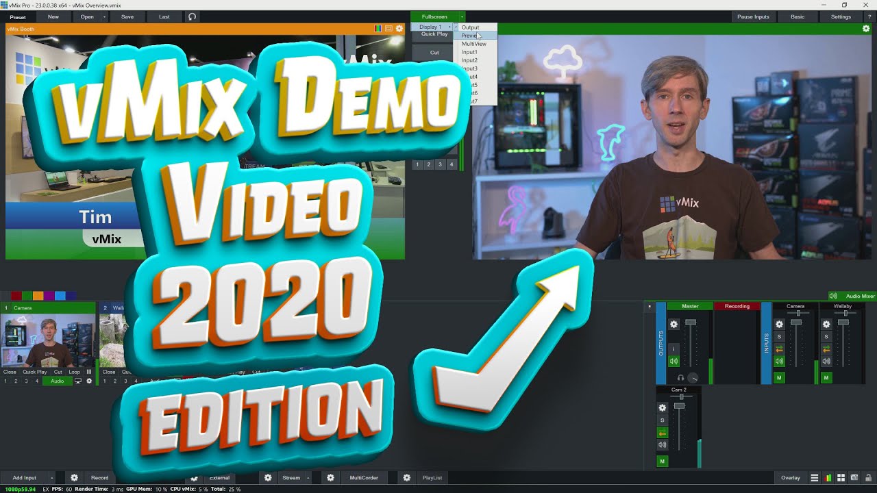 vMix General Overview and Demo 2020 edition. New video in description!