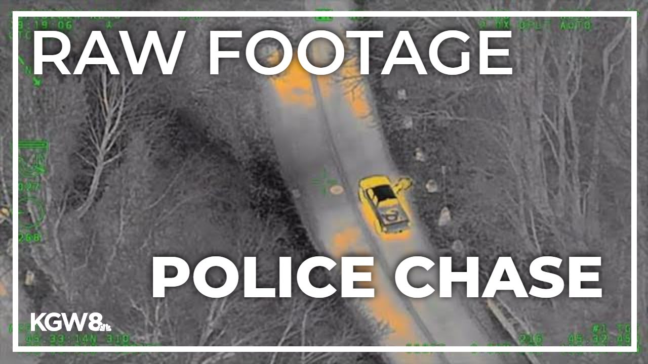 Portland police chase suspects firing gun out of truck | Surveillance video