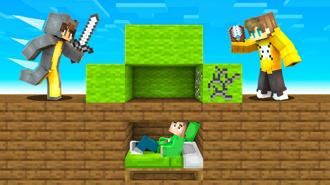 Мы играли в Minecraft BED WARS на башнях!