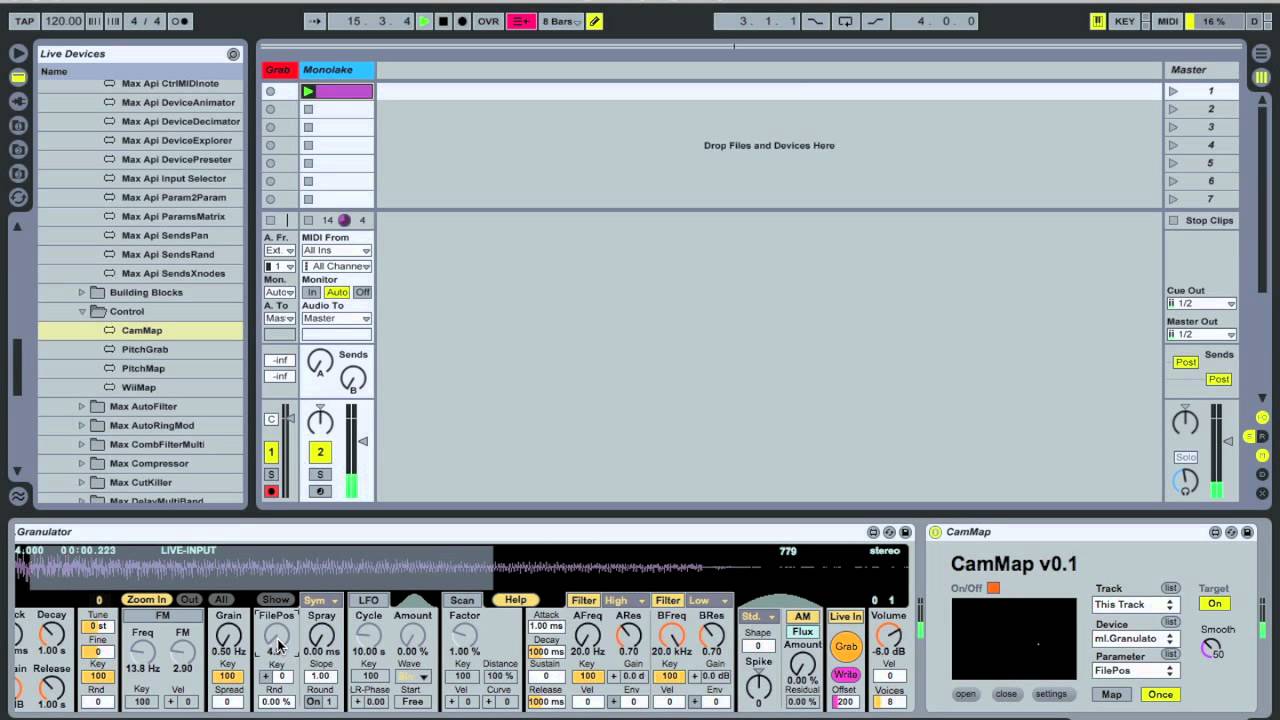 CamMap & WiiMap - Max for Live Control Devices