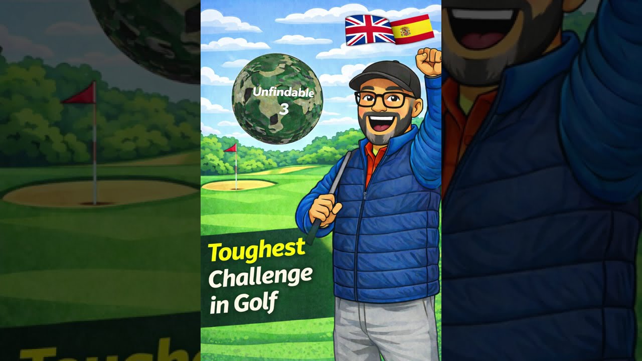 Camouflage Golf Ball Challenge ⛳ Can I play a Round Without Losing One? Reto Bola de Golf Camuflada