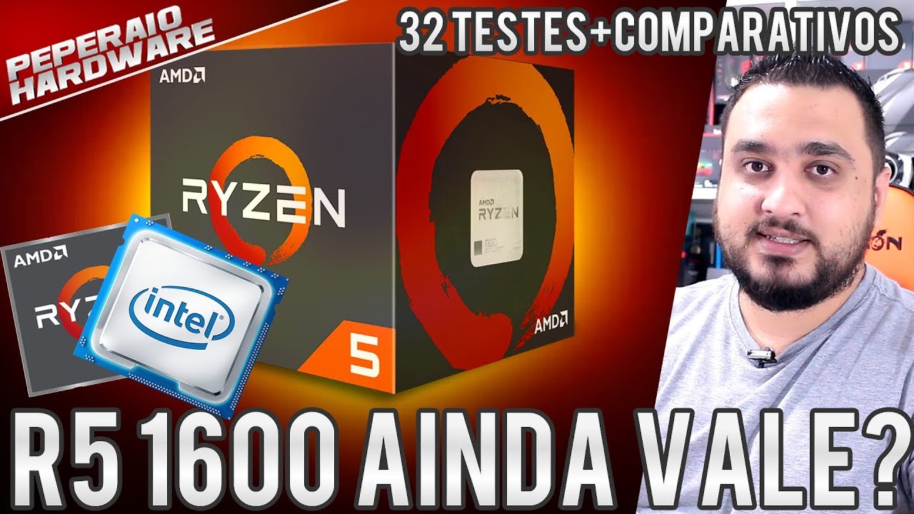 RYZEN 5 1600 ainda vale a pena? 32 testes vs RYZEN 5 2600, 3600, 3600x, Core I5 9400F, 9600K, 8700K