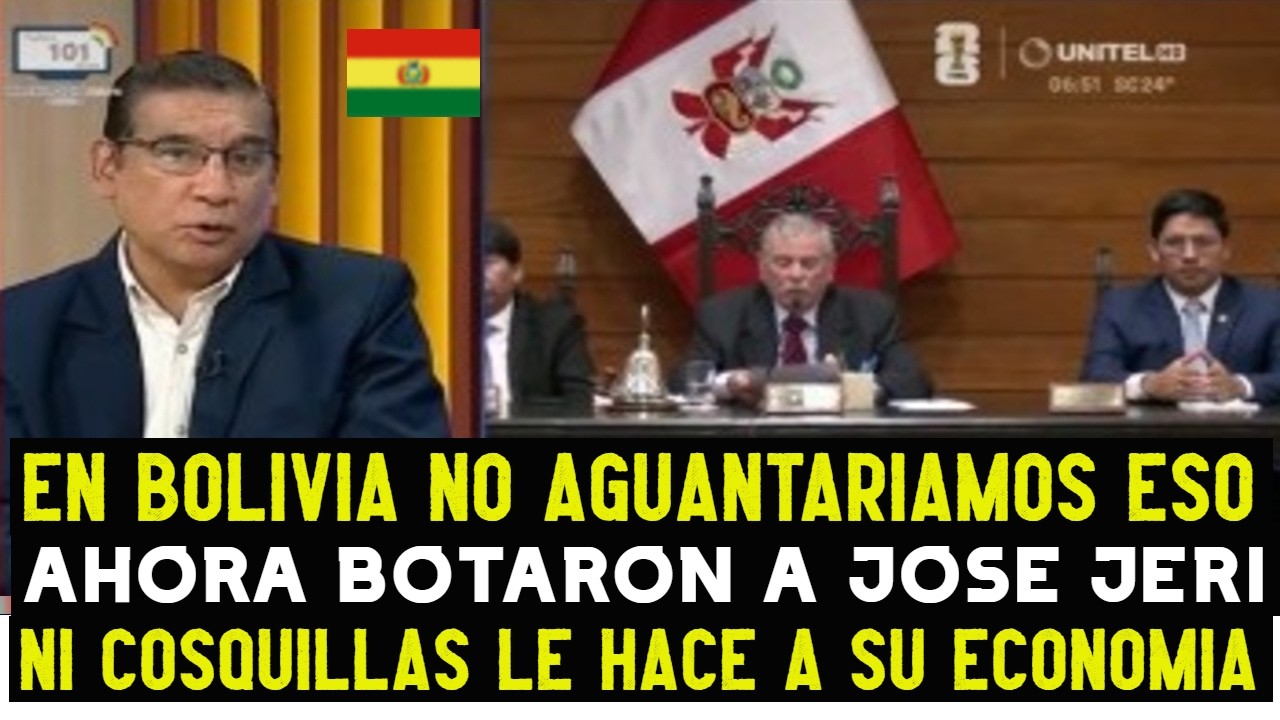 PERIODISTAS BOLIVIANOS ANALIZAN LA DESTITUCION DE JOSE JERI COMO PRESIDENTE DEL PERU