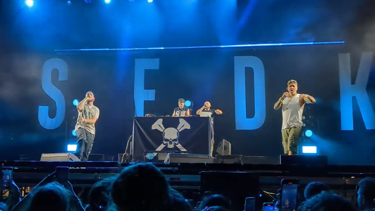 SFDK y Kaze - Mambo y Agua pasá - Directo en 4K -Río Verbena Fest 2023 - Pontevedra