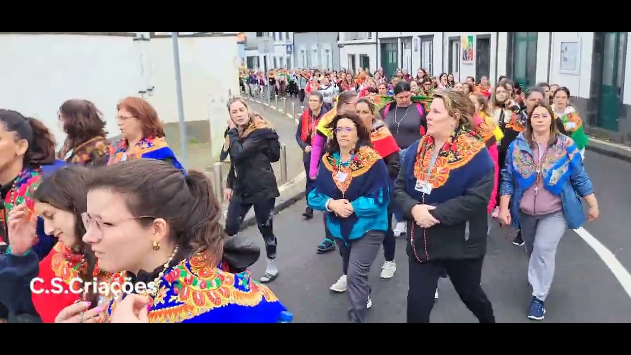 Romaria de Mulheres,  Vila de Rabo de Peixe 320 Irmãs.  No Livramento 7-3-2026