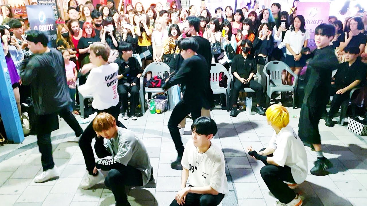 《Seventeen_CallCallCall》☆20190825_215338#KingdomS(킹덤즈) 세븐틴#콜콜콜 홍대버스킹 #SnowHorse