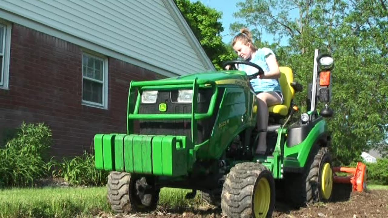 #69 John Deere 1025R - Katriel Tills the Food Pantry Garden.