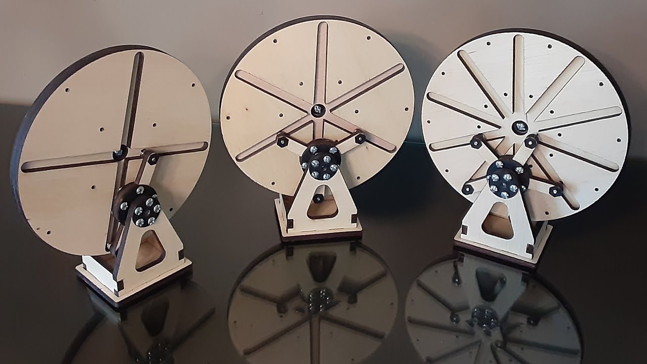 Multiple Gearing, Laser Cut/3D Printed Model