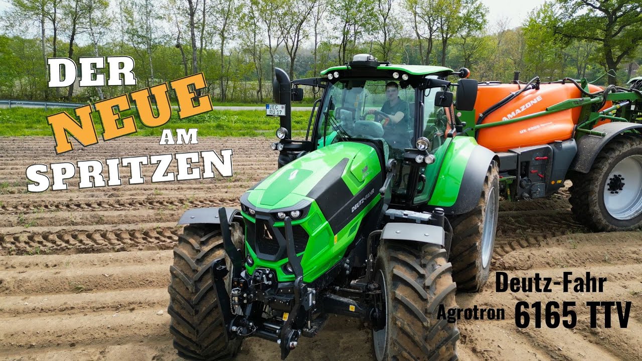 Effektive Pflanzenschutzmaßnahme in den Kartoffeln / Deutz-Fahr 6165 TTV und Amazone UX 4200 Special