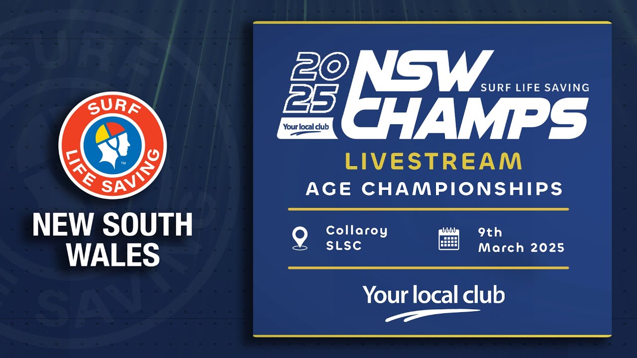 2025 NSW Surf Life Saving Age Championships Live at Collaroy - U13s plus highlights