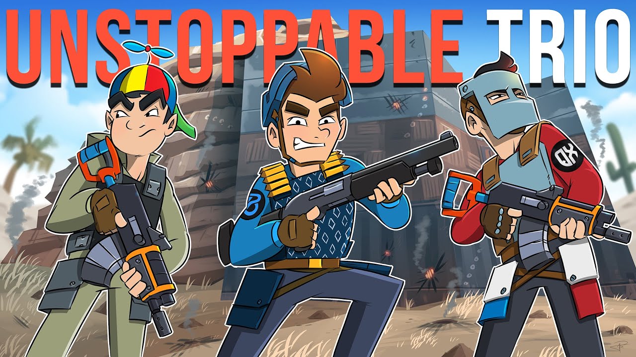 We Built a ROCK BASE on a CLAN'S DOORSTEP - Rust (ft. qaixx, Shacky)