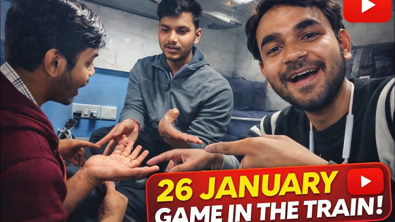 26 January in train #trend##contentcreator #vloger #game #cousin #ego #attitude #masti #funy #trip 