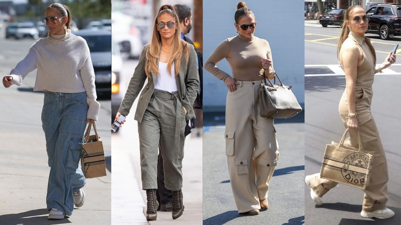 Jennifer Lopez hace que unos Pantalones Cargo se vean Elegantes 🌹