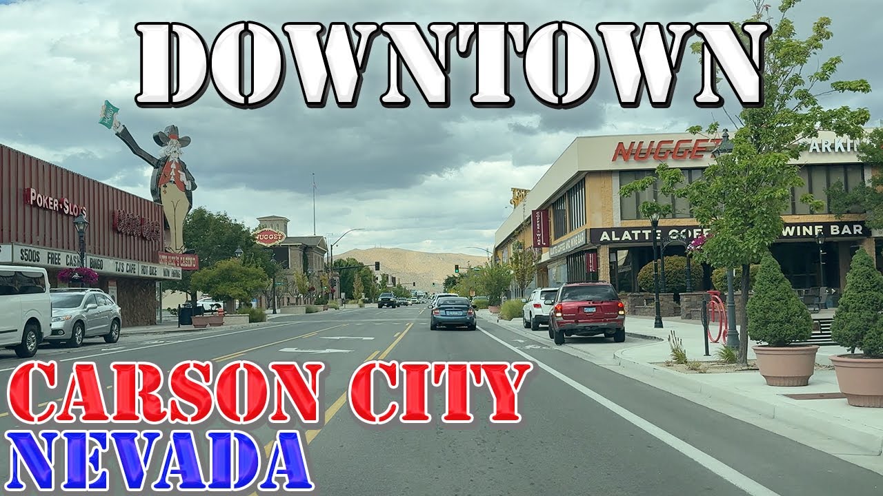 Carson City - Nevada - 4K Downtown Drive