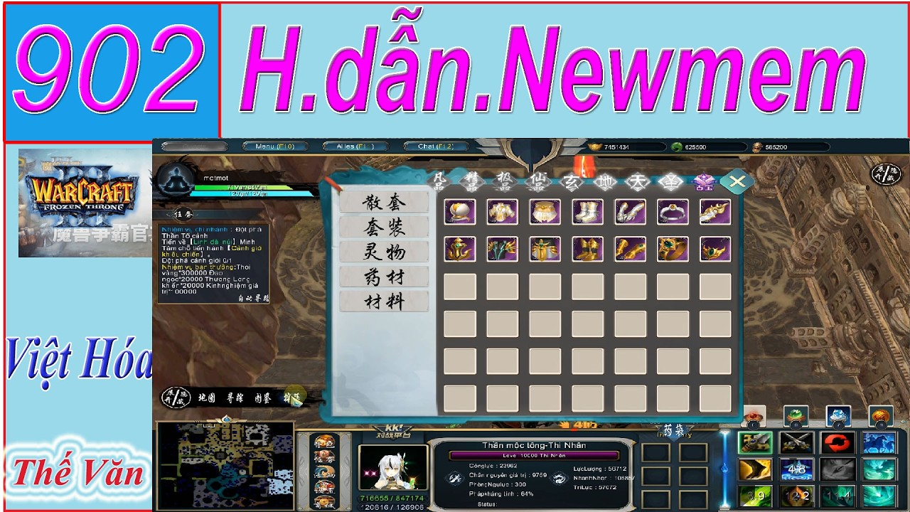 Warcraft 3 | Hướng Dẫn Newbie Đại Hình Tu Tiên RPG – Cách Tra Item & Giải Đáp Thắc Mắc | WAR3 #902