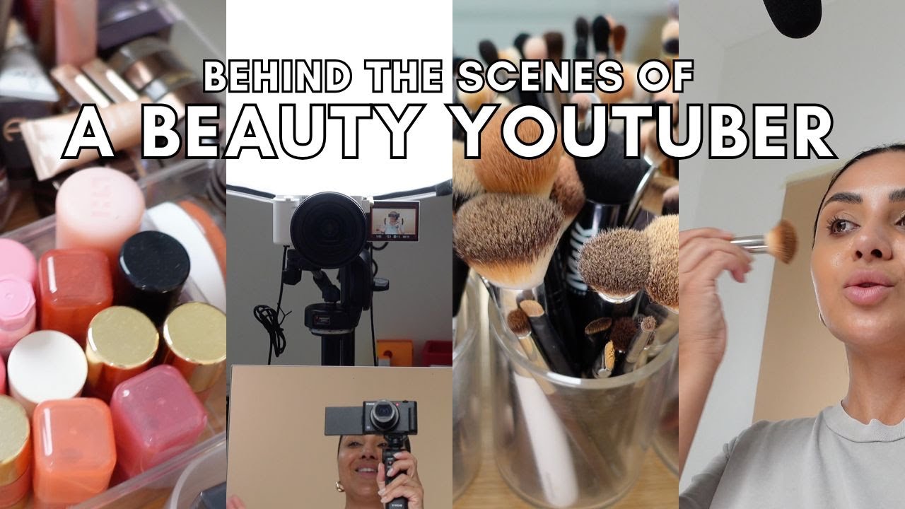VLOG - Reality Of A Beauty Youtuber! Filming set up and creating a tutorial