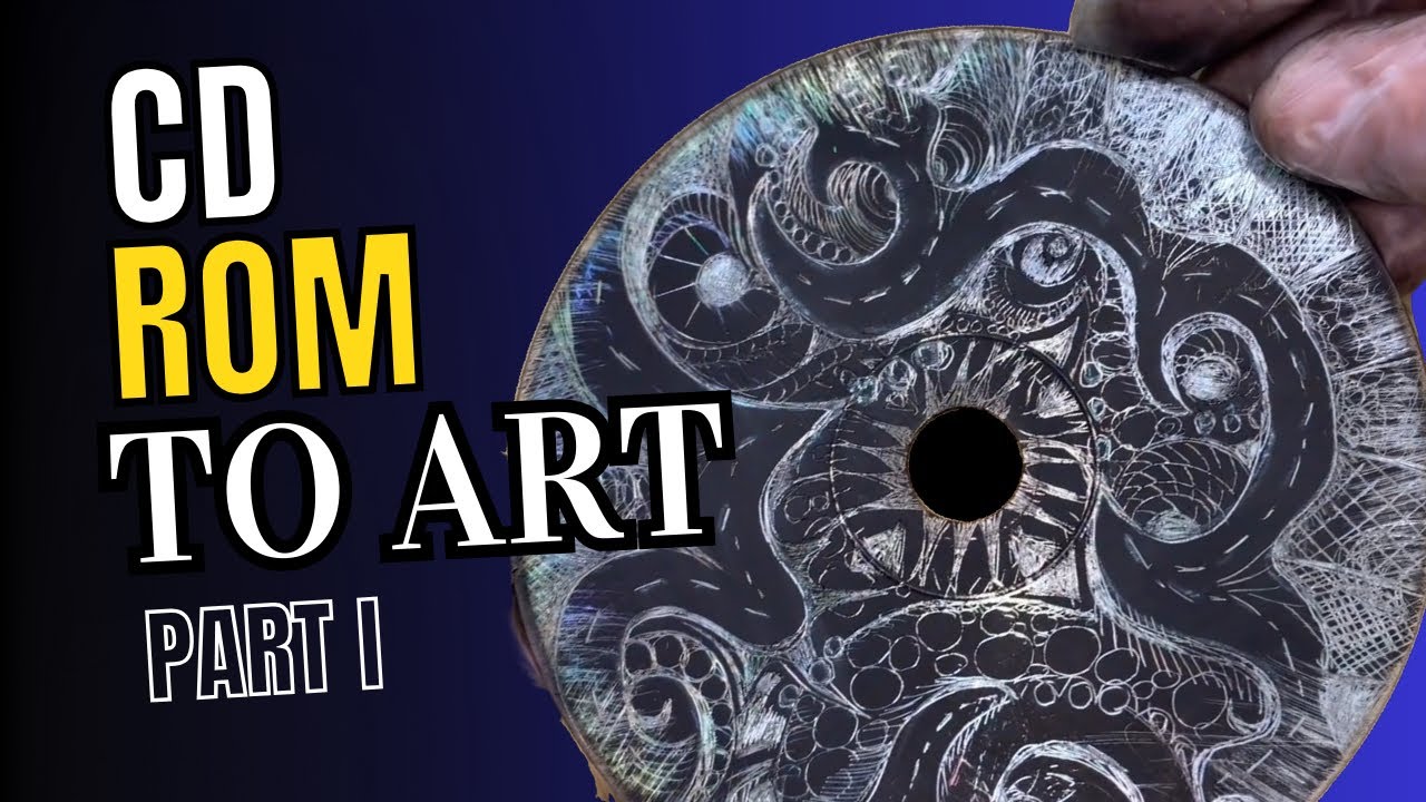 CD-ROM to Art! (Part 1) - Intaglio Printmaking - AND Scratch Art 🙌