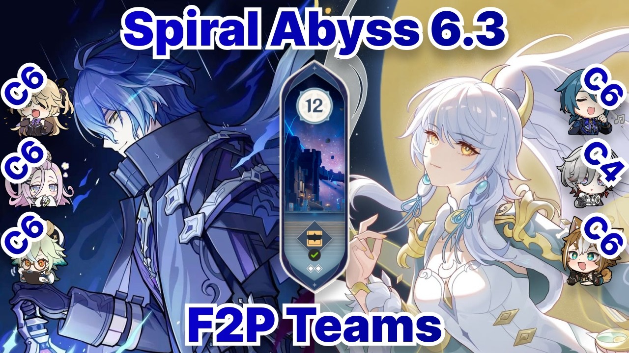 F2P Teams Flins & Zibai | Spiral Abyss 6.3 | Genshin Impact 6.3