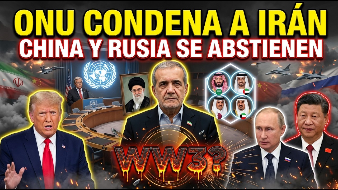 ¡Trump bajo presión! — China y Rusia se abstienen mientras la ONU condena los ataques de Irán en el