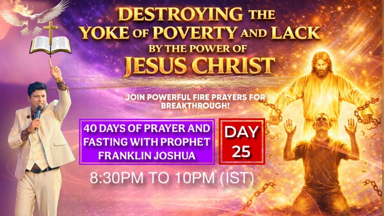 LIVE | DESTROYING The Yoke of spirit of poverty and lack BY THE POWER OF LORD JESUS CHRIST