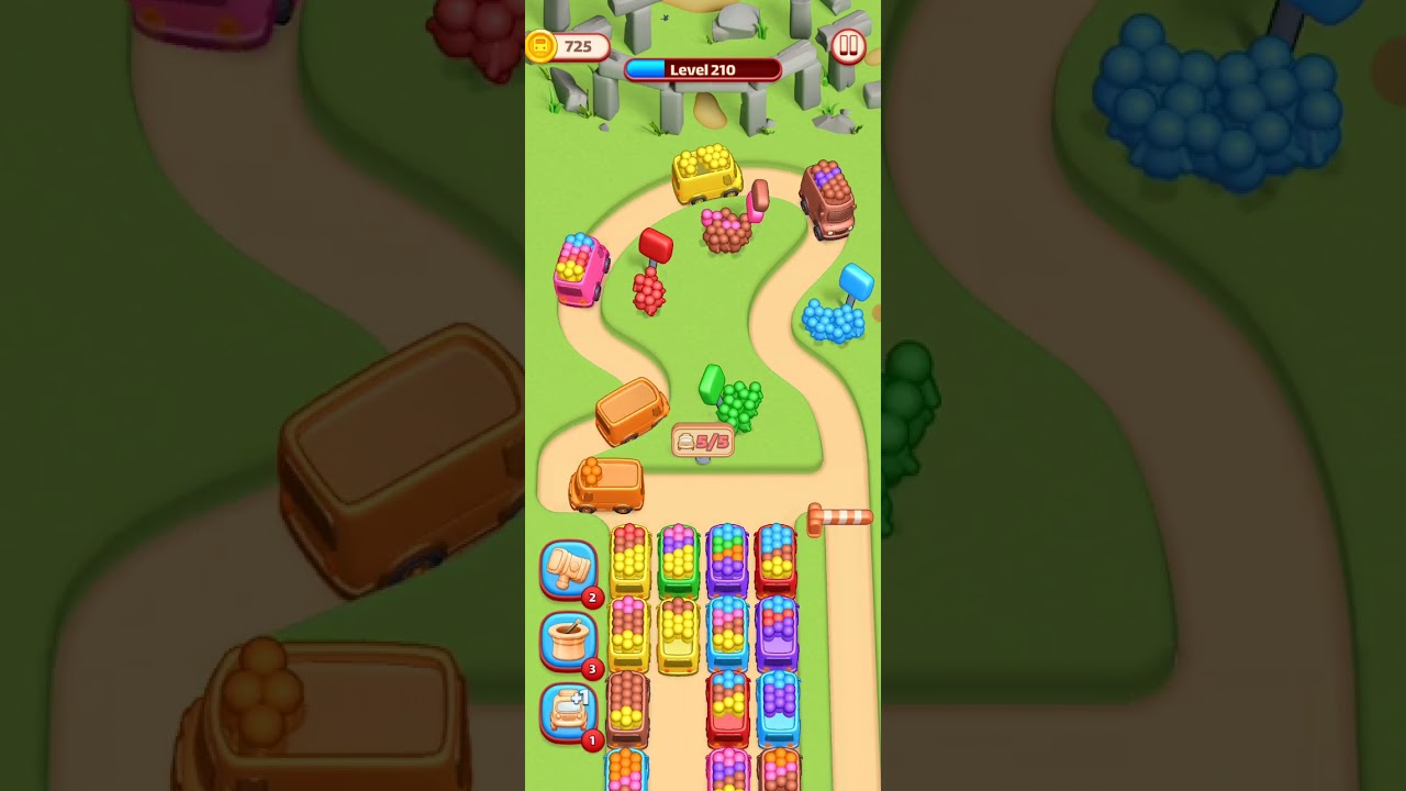 Color Bus Trip Level 210 Full Walkthrough Solution