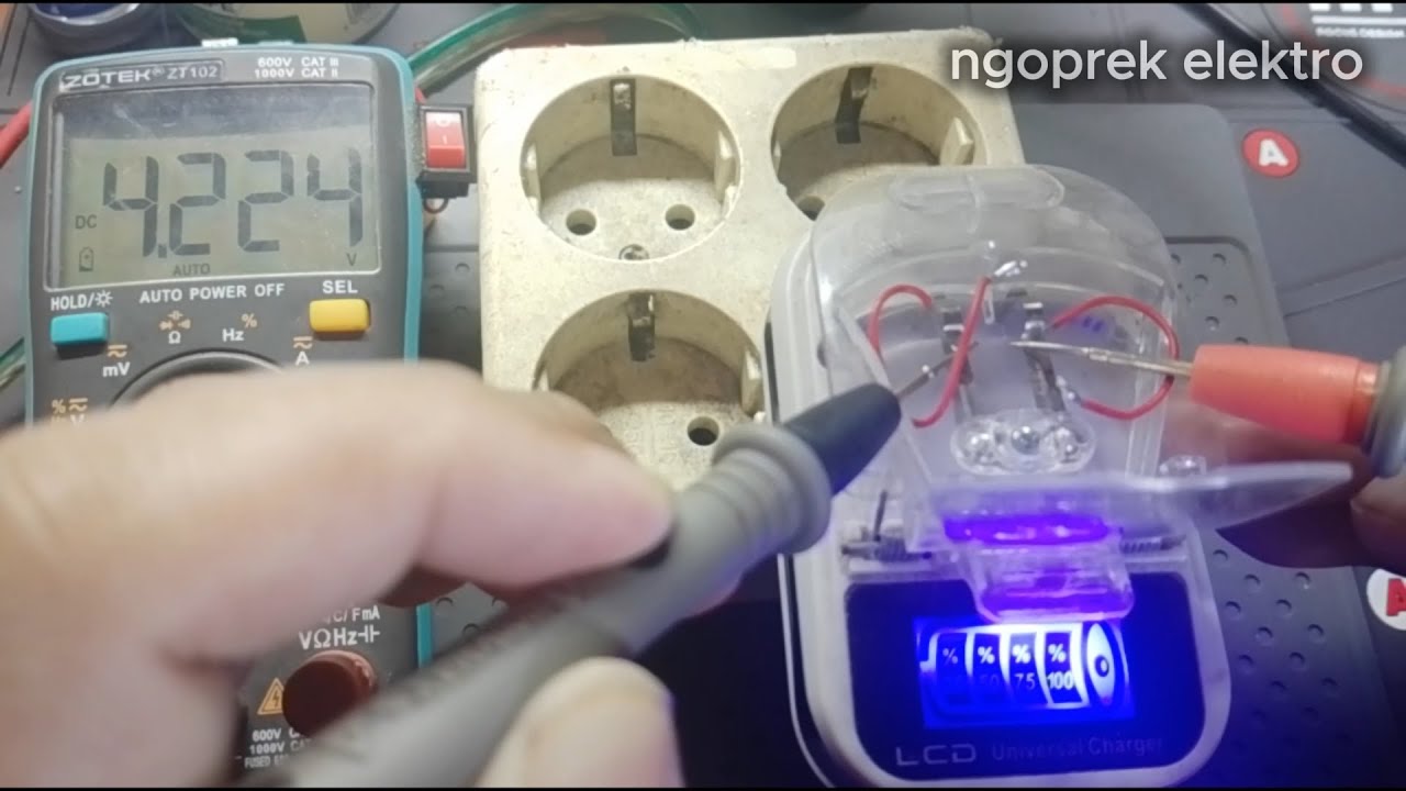 cara mengukur tegangan pada charger kodok casan dekstop
