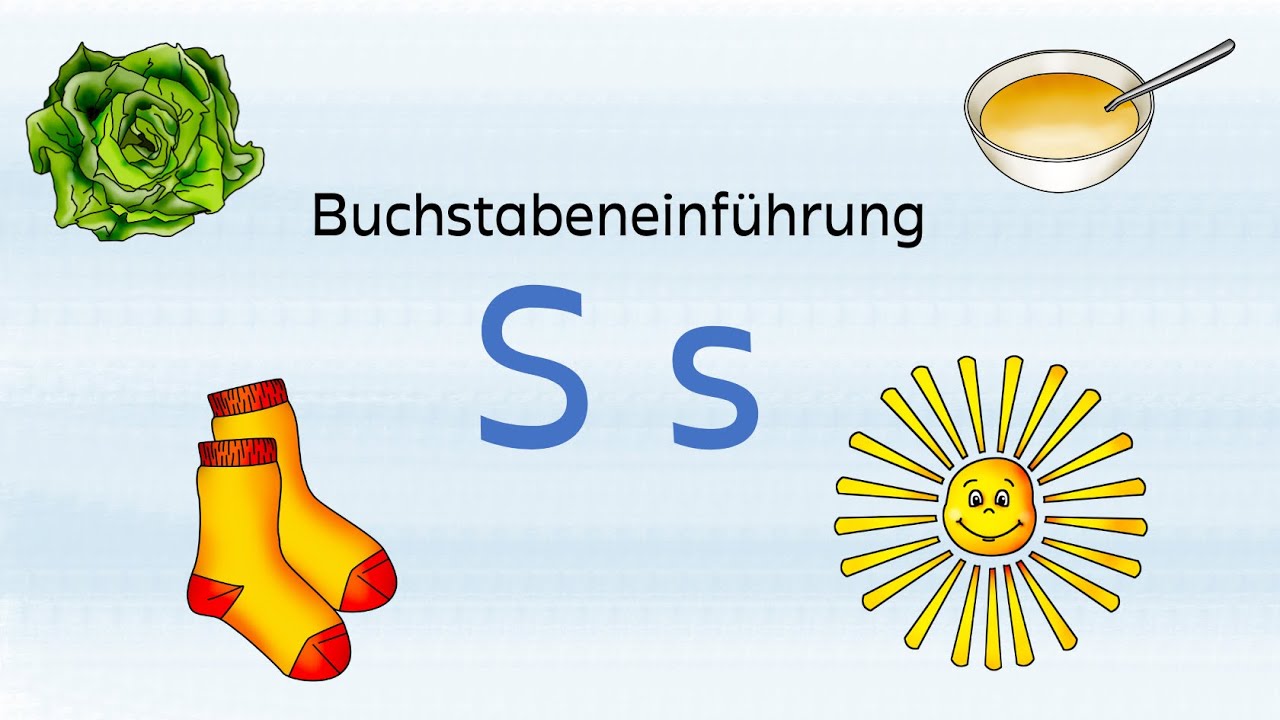 Buchstabe S s (Lernvideo, Deutsch, Klasse 1)