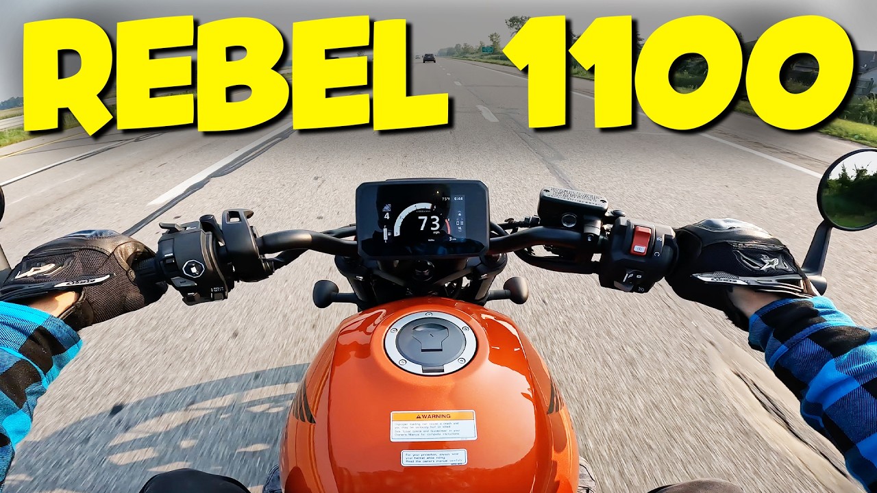 Honda Rebel 1100 DCT Test Ride Review | Automatic Cruiser Motorcycle POV Ride