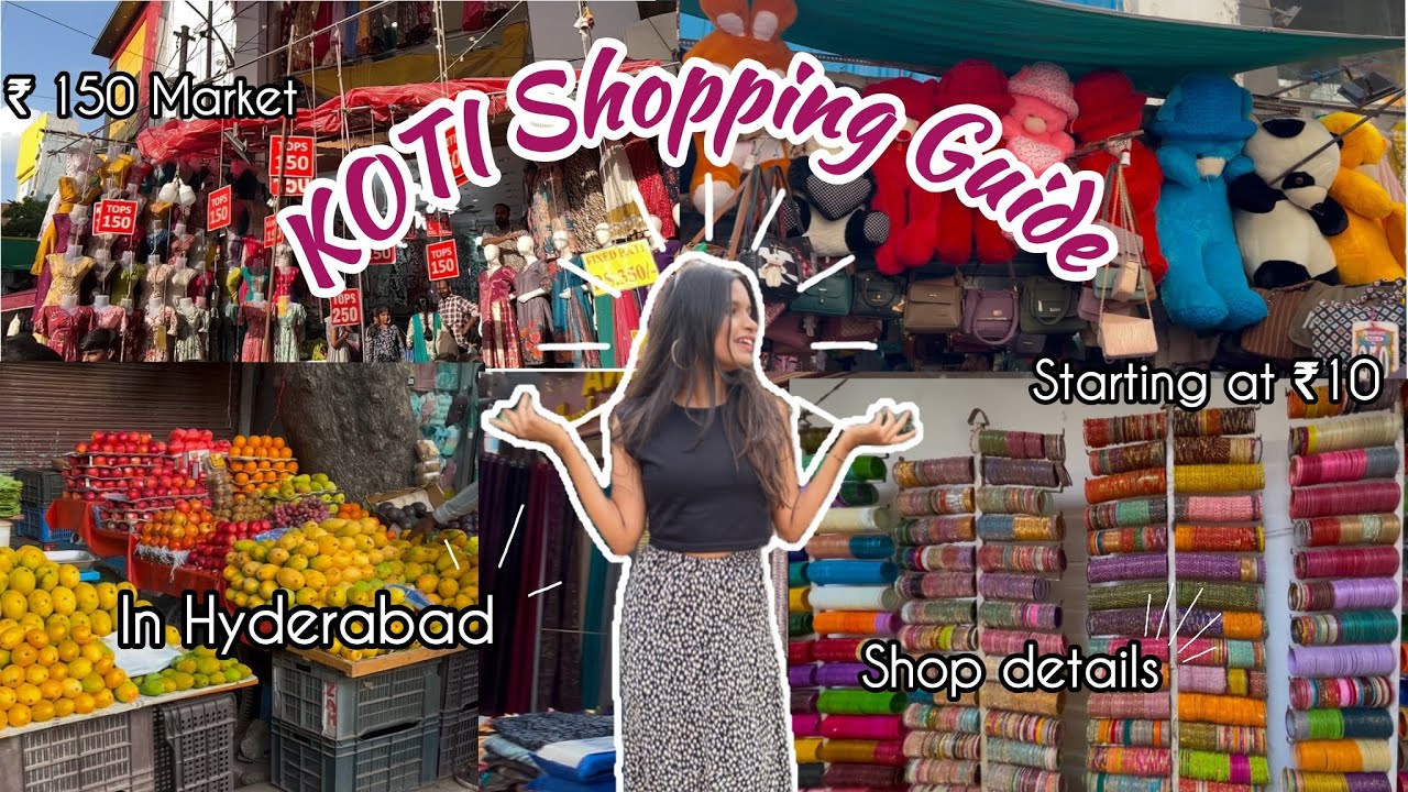 Koti shopping in Hyderabad | Street shopping in Hyderabad