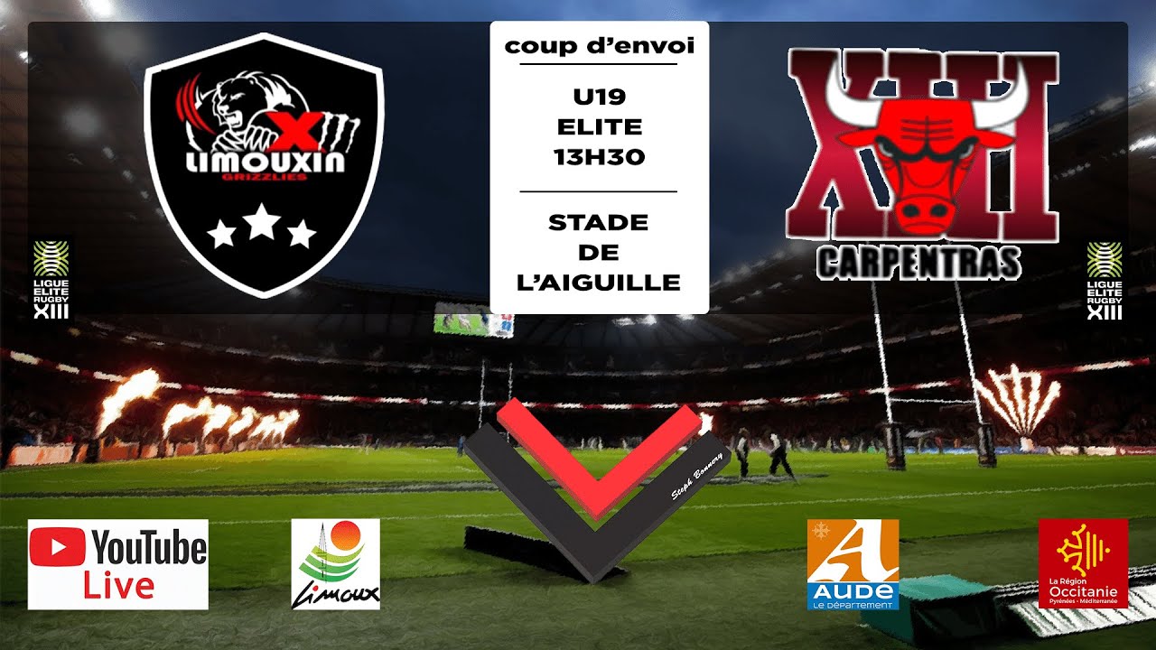 RUGBY A XIII - CHAMPIONNAT DE FRANCE U19 - Journée 4 - XIII LIMOUXIN vs CARPENTRAS XIII