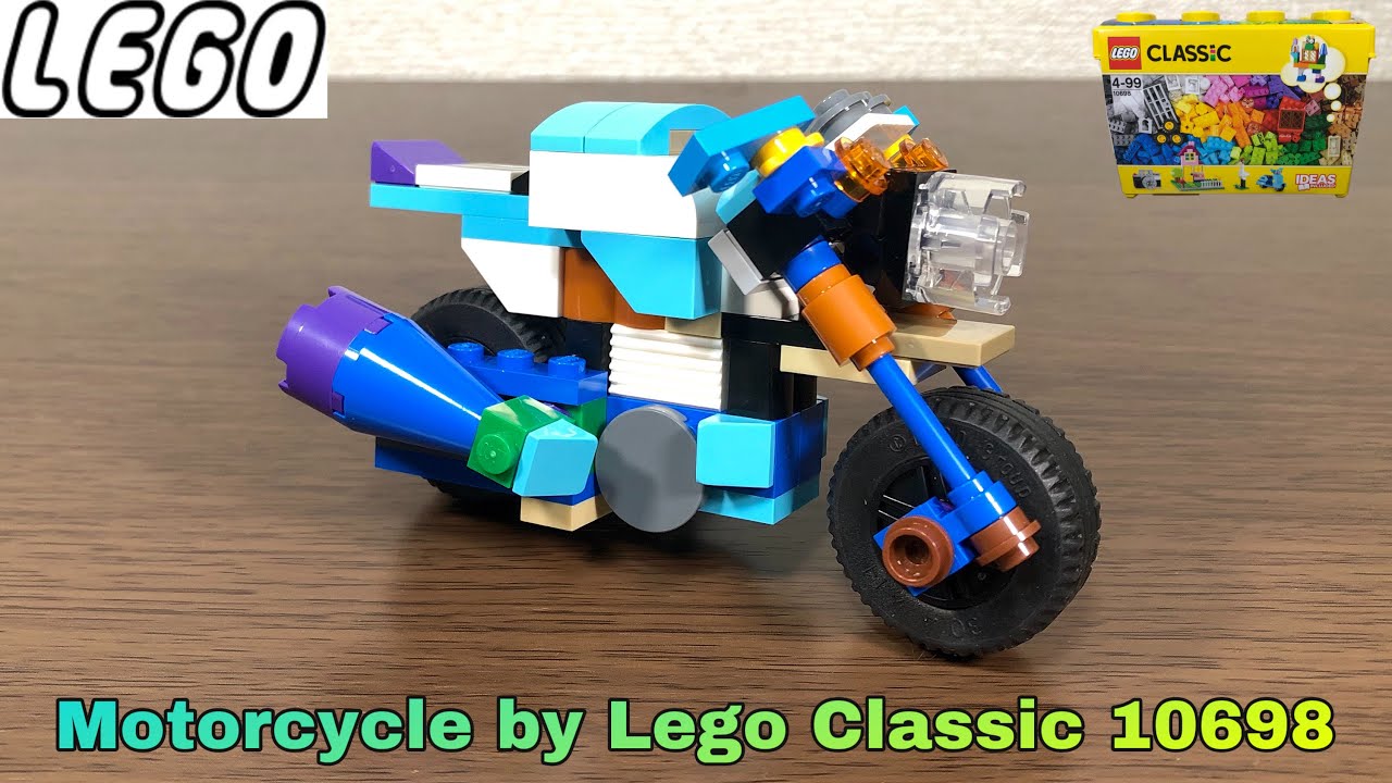 LEGO Classic 10698 assembly to a motorcycle #60