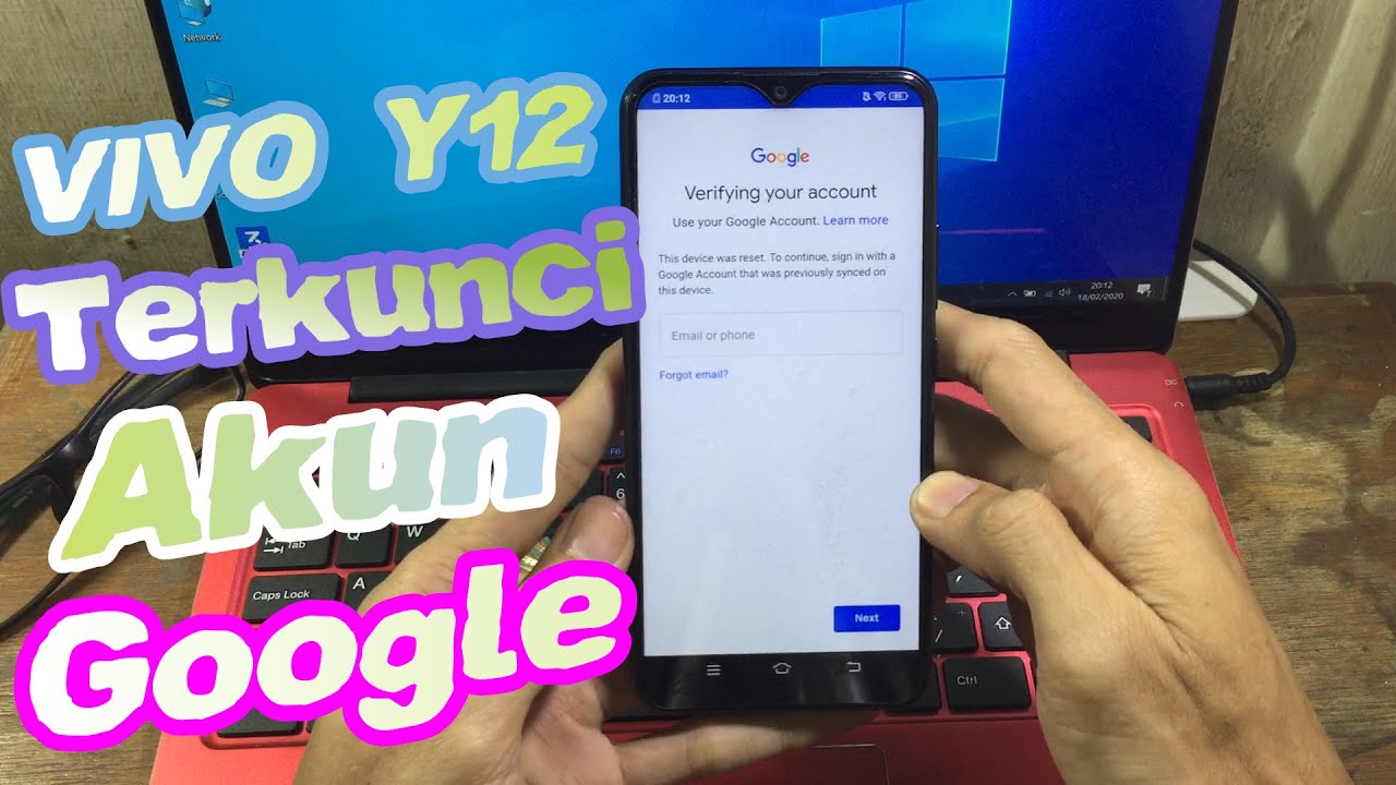 VIVO Y12 Terkunci Akun Google, lupa akun google, Remove FRP Lock Google dan Bypass Frp Google