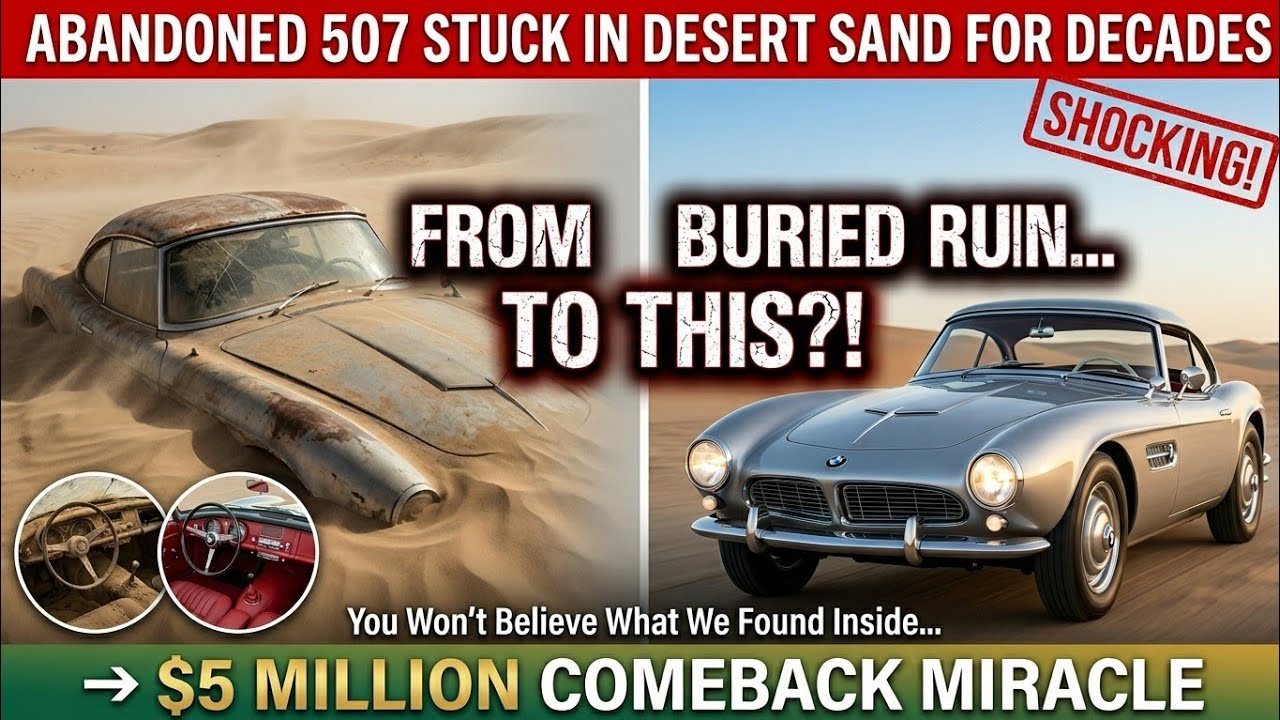 Forgotten $5M BMW 507 Unearthed from Sand | ASMR Full Restoration