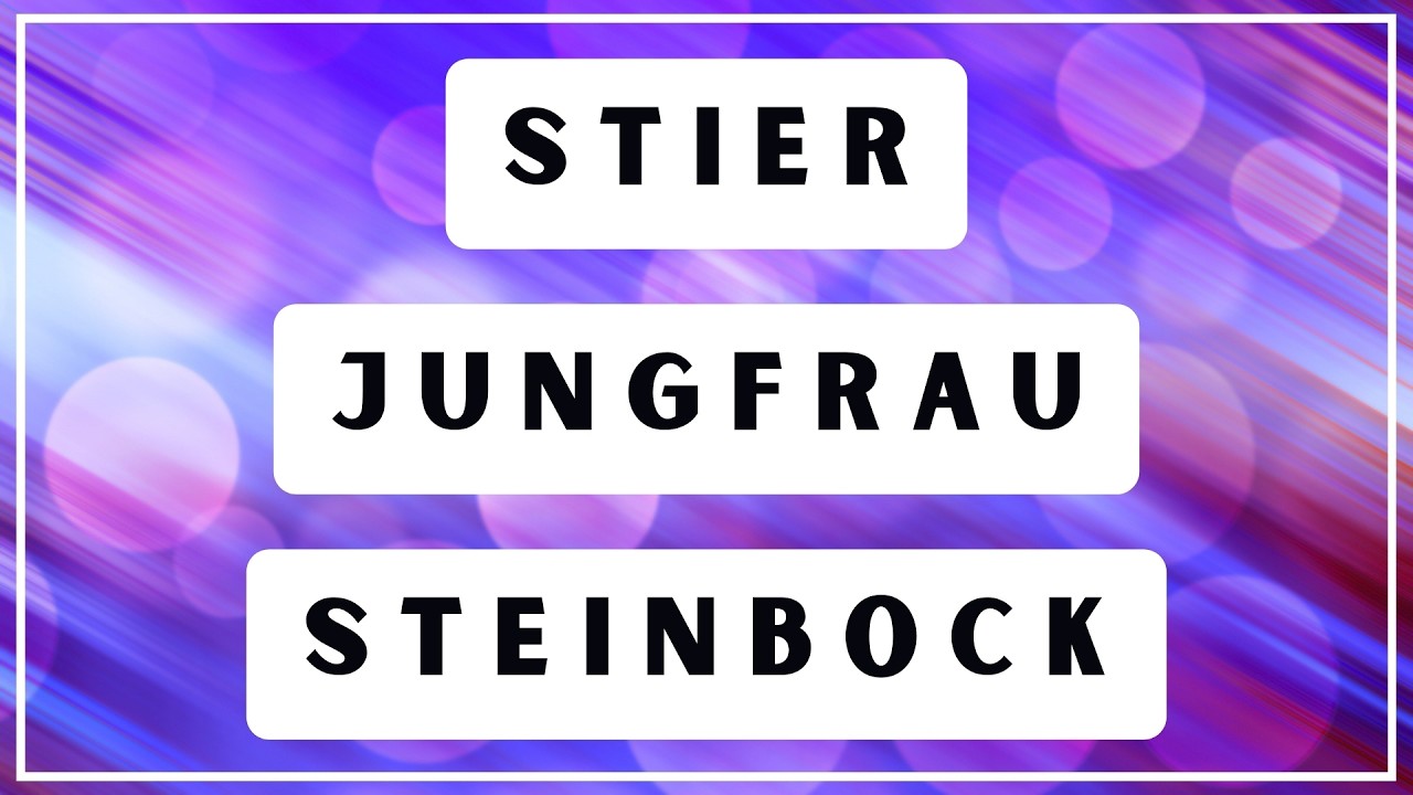Verliebt! 💓 Stier Jungfrau Steinbock ✨ Tarot Orakel ✨