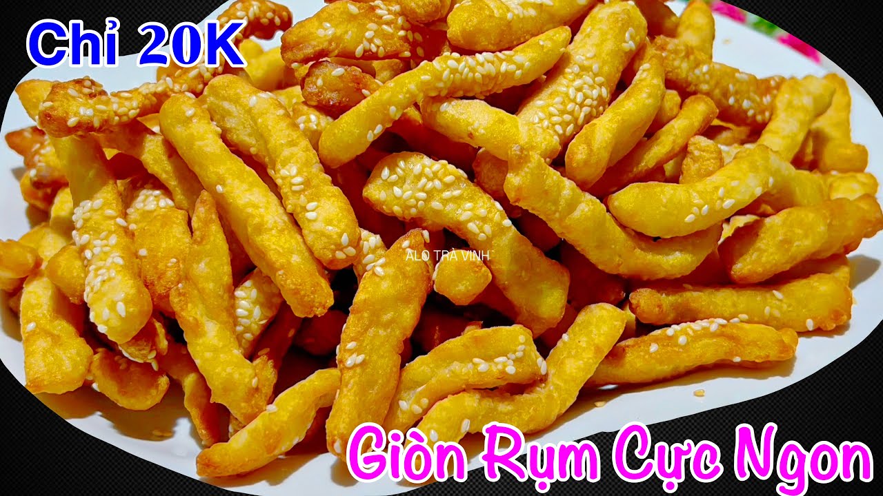 Chỉ 2 Củ Khoai Tây Làm Ra Món Bánh Que Rụm Cực Ngon Chỉ Tốn Vài Phút- Crispy Potato Chips