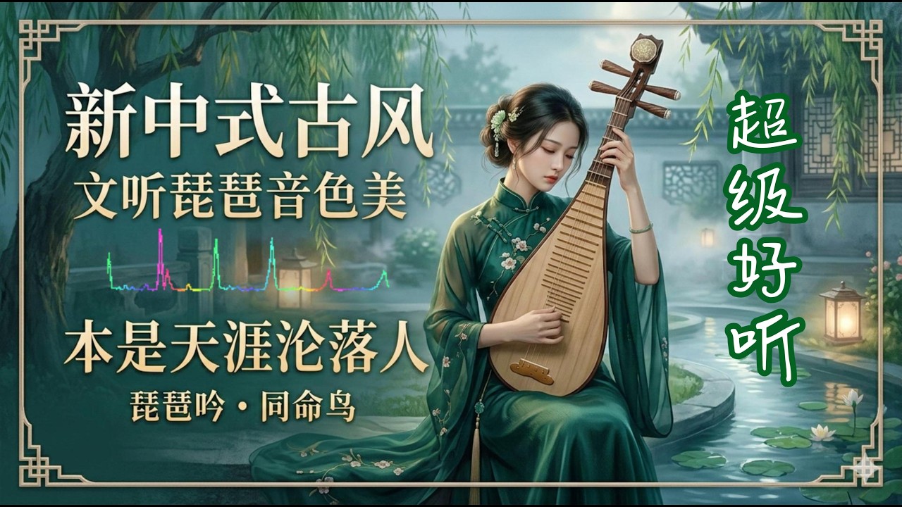《天涯沦落人》这一曲琵琶，拨动了谁的心底哀愁？#新中式 #古风音乐 #琵琶行 #天涯沦落人 #国风 #治愈系音乐 #ChineseTraditionalMusic