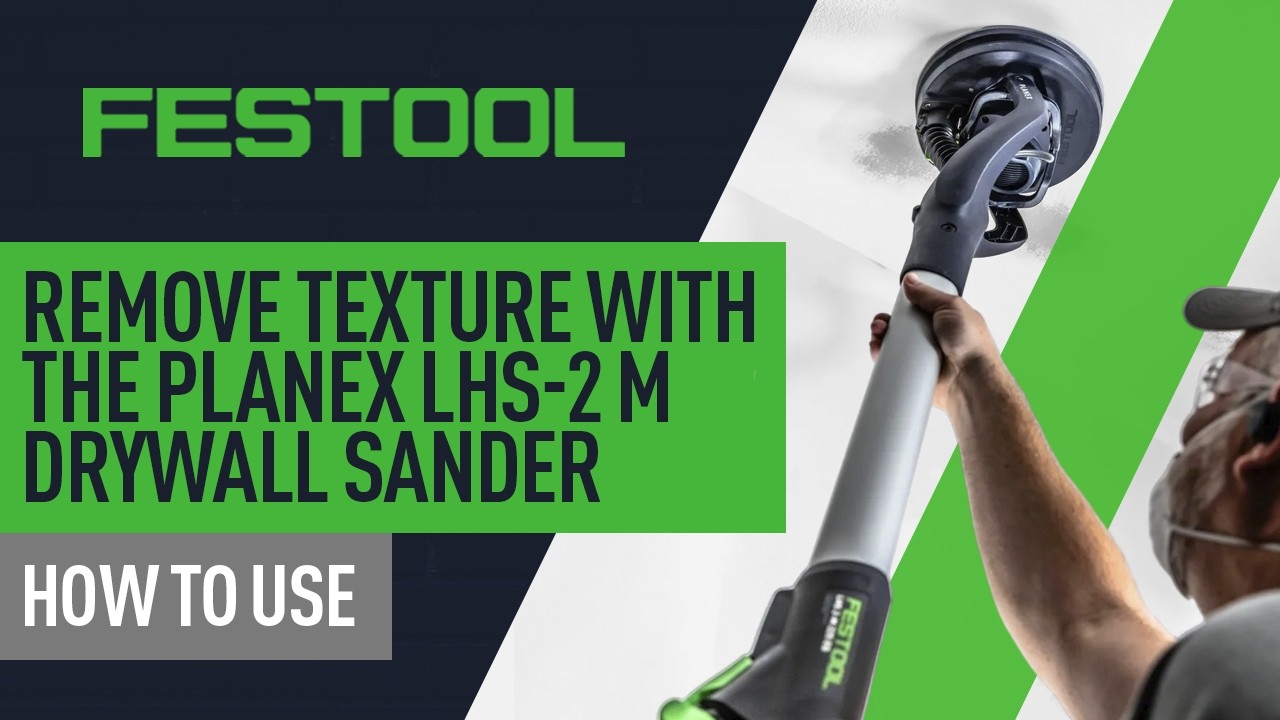 Application: Removing Textured Ceiling with the PLANEX LHS-2 M Drywall Sander