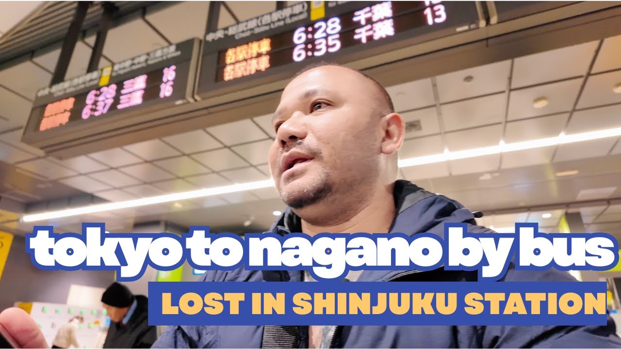 POV: A BISDAK Tourist Surviving Shinjuku Station to Catch a Bus From Tokyo to Nagano