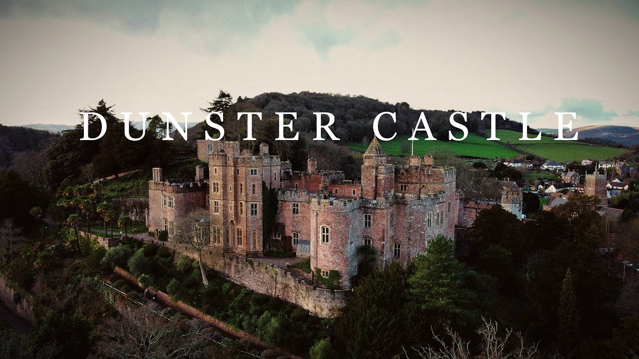 DUNSTER CASTLE UK DJI MAVIC MINI DRONE FOOTAGE