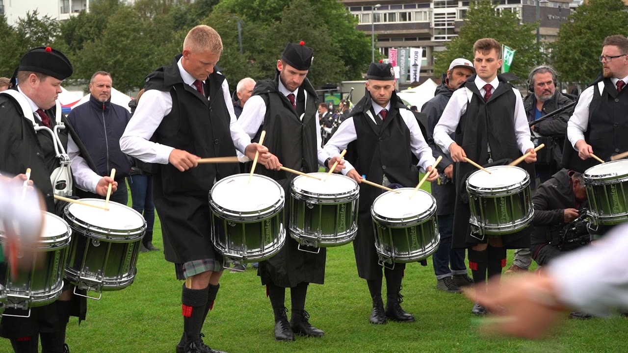 Worlds 2018 - Friday - Scottish Power Drum Corps Warmup