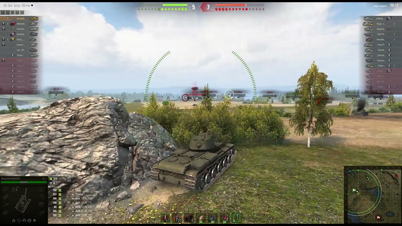 World of Tanks Skoda T 17 - 1 morte 1095 dano