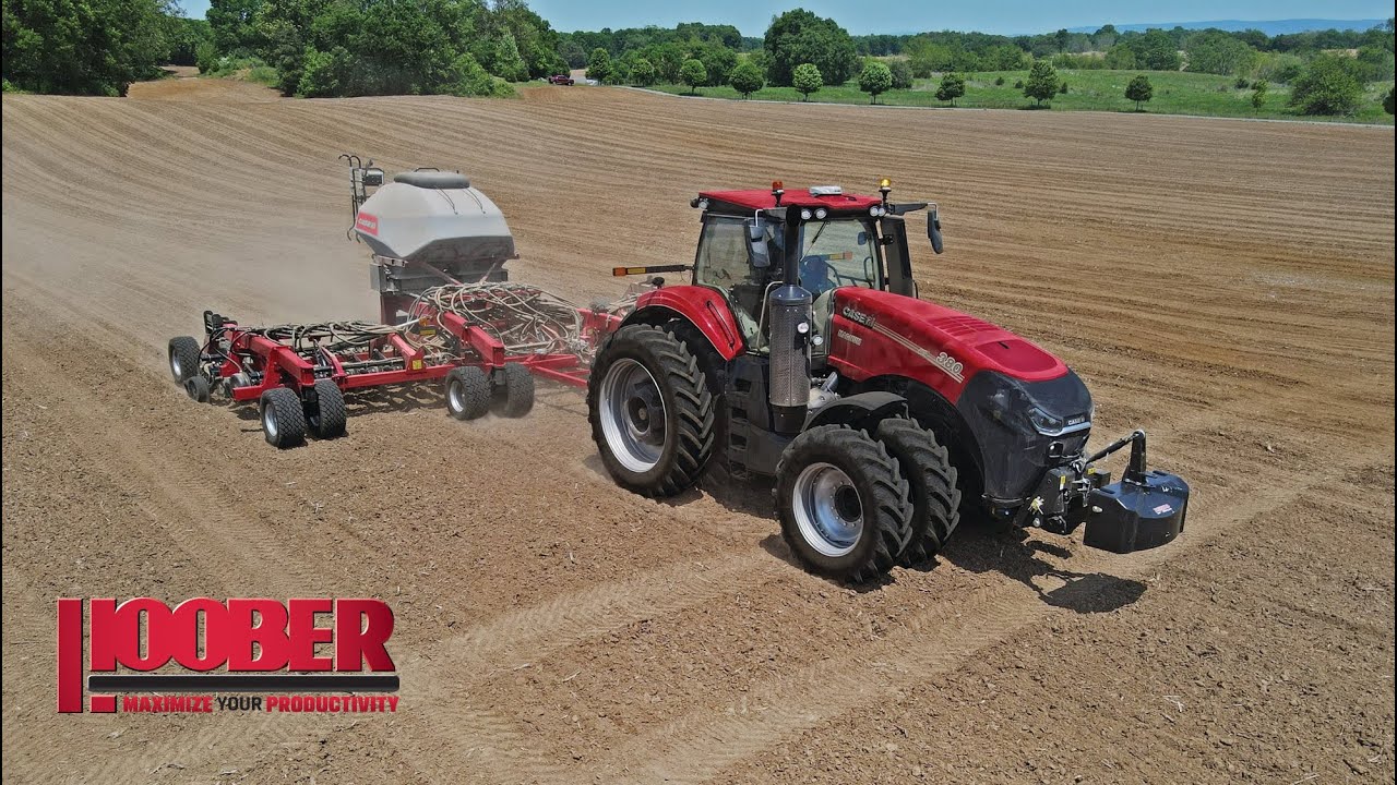 T&C Cattle Case IH 550T Drill With Case IH MAG380-CVT Planting Soybeans