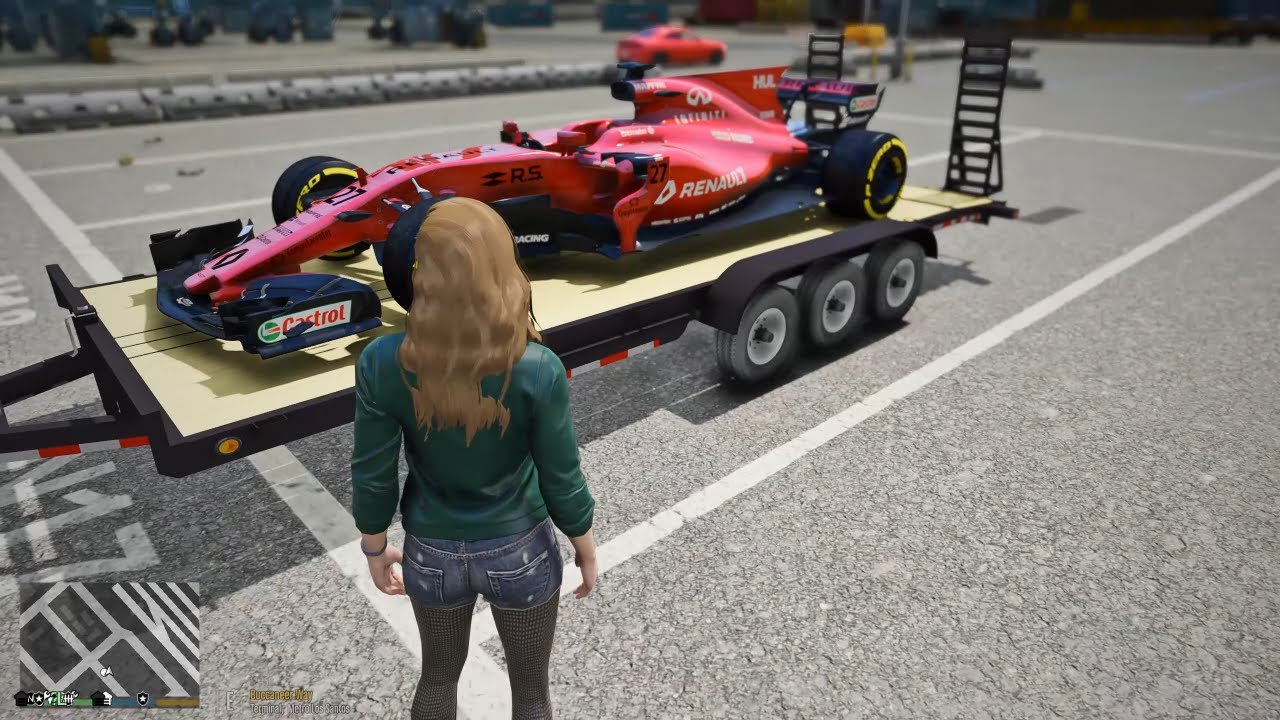 Gta 5 Episode: Going To Work As Female Trucker - Transport RS20 Renault F1 To Billionaire Mansion!