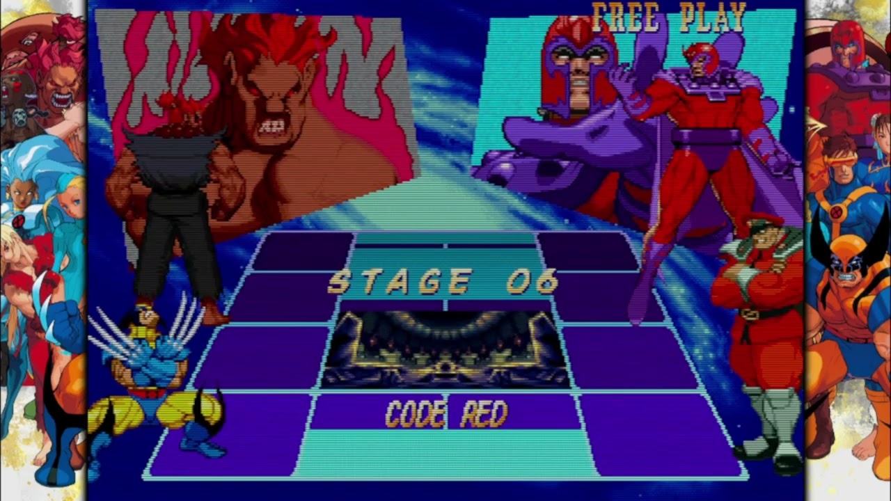 X-Men vs Street Fighter Wolverine Akuma Wolverine End