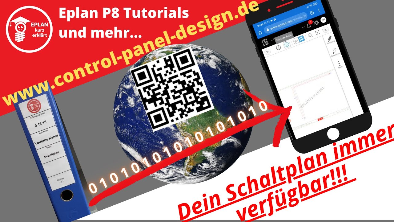 So einfach machst du dein Schaltplan weltweit verfügbar. Mit EPLAN eVIEW und einem QR Code
