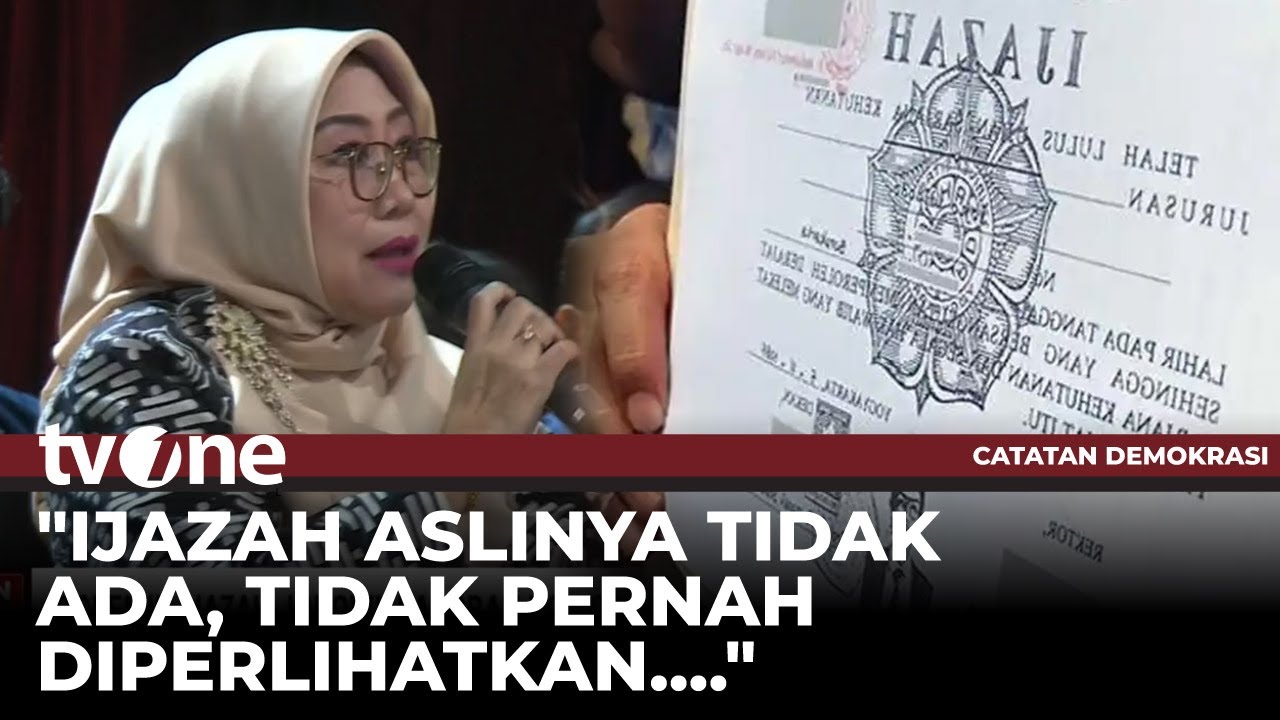 Prof Ciek Ke Aliansi Bongkar Ijazah Jokowi: Kenapa Yang Asli Tidak Diperiksa Dari Awal? | tvOne