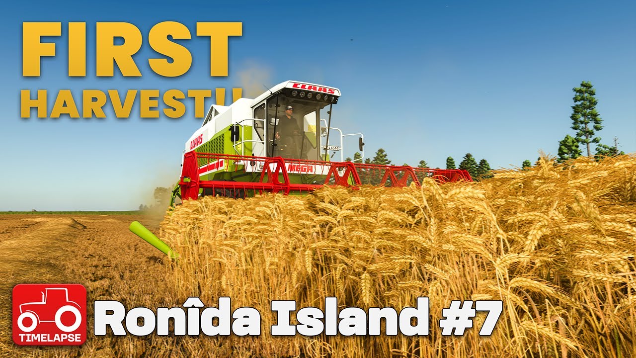 FIRST HARVEST!! Ron&icirc;da Island FS25 Timelapse Farming Simulator 25 Ep 7